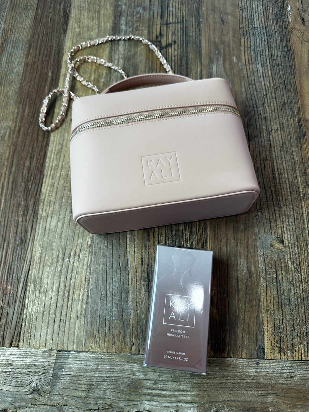 KAYALI Blush Pink Chain-Strap Crossbody Bag